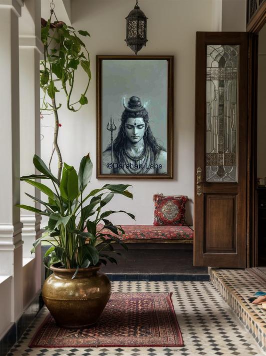 Shiva Premium Devotional Wall Art (Framed & Unframed) | Darshan Labs
